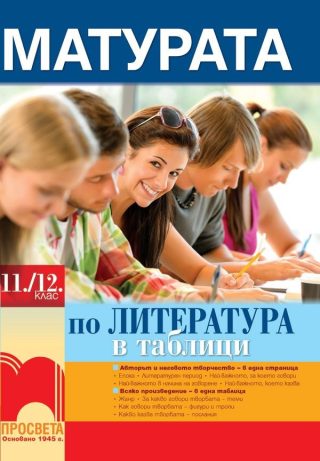 Матурата по литература в таблици - 11 / 12  клас