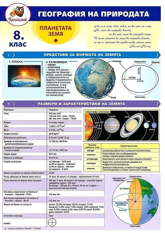 Помагалник по география за 8 клас - ДОМИНО