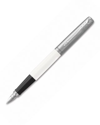 Parker Jotter St. Steel F61, бял