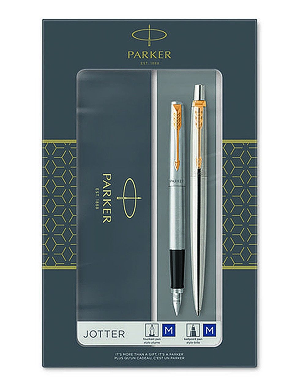 Parker Royal Jotter St.Steel GT, химикалка и писалка