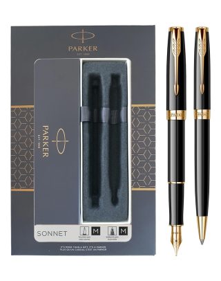 Parker Sonnet Black GT, химикалка и писалка