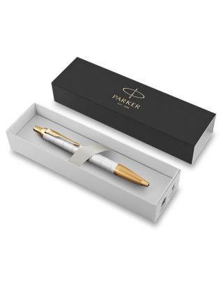 Химикалка Parker Royal IM Premium, перлено бял