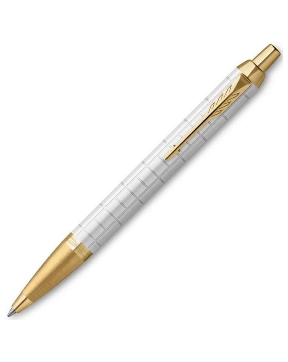 Химикалка Parker Royal IM Premium, перлено бял