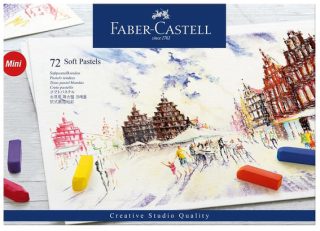 Пастели Faber-Castell Goldfaber, Soft, сух, мини, 72 цвята