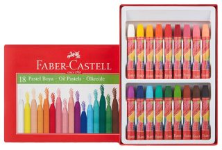 Пастели Faber-Castell, маслени, 18 цвята