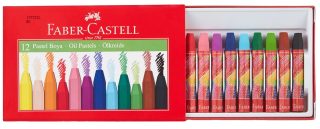 Пастели Faber-Castell, маслени, 12 цвята