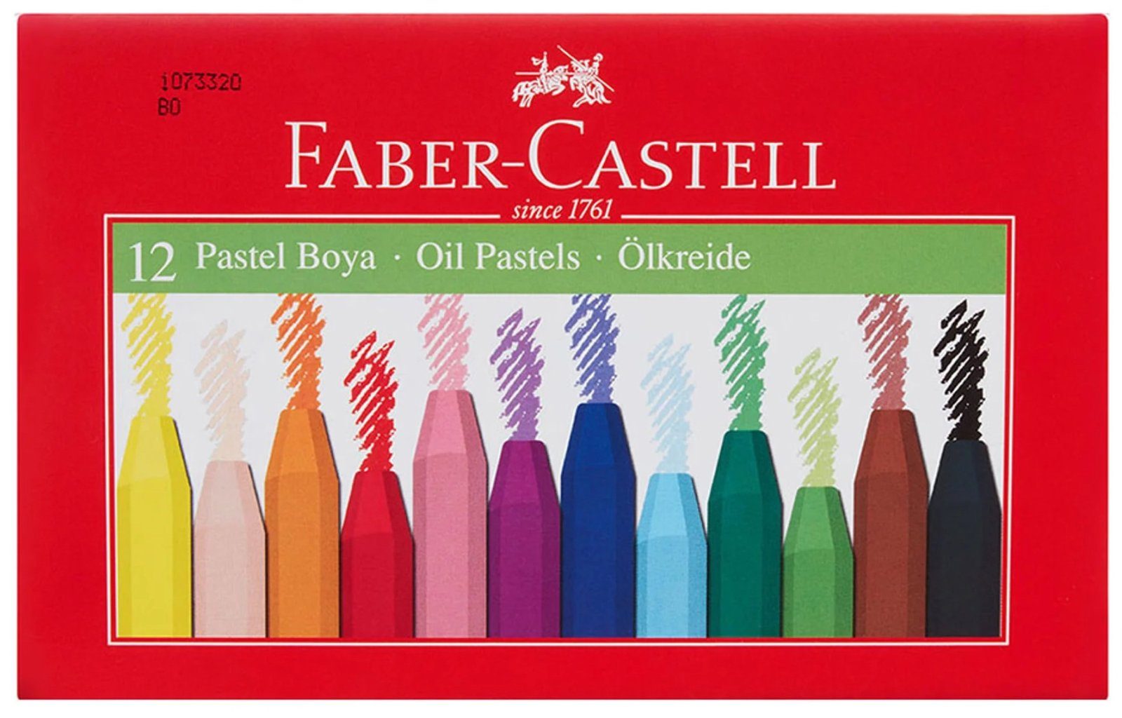 Пастели Faber-Castell, маслени, 12 цвята