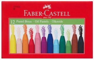 Пастели Faber-Castell, маслени, 12 цвята