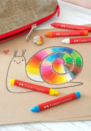 Пастели Faber-Castell Triangular, восъчни, 12 цвята