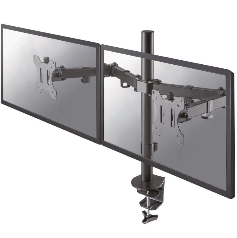 Стойка, Neomounts Flat Screen Desk Mount (clamp/grommet) for 2 screens, 10"-32"