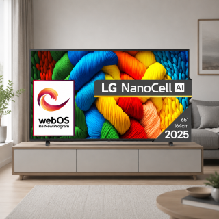 Телевизор LG 65NANO80A3B, 65" 4K HDR Smart Nano Cell TV, 3840x2160