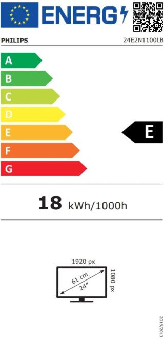 Монитор Philips 24E2N1100LB, 23.8" VA WLED
