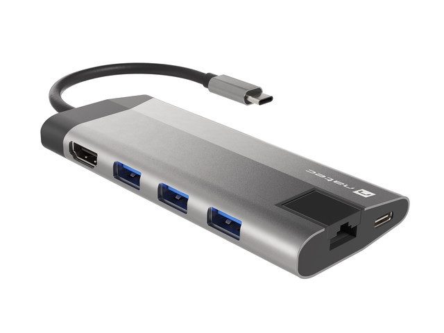 Докинг станция Natec Fowler Plus Multiport Adapter 8 in 1