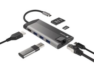 Докинг станция Natec Fowler Plus Multiport Adapter 8 in 1