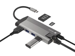 Докинг станция Natec Fowler Plus Multiport Adapter 8 in 1