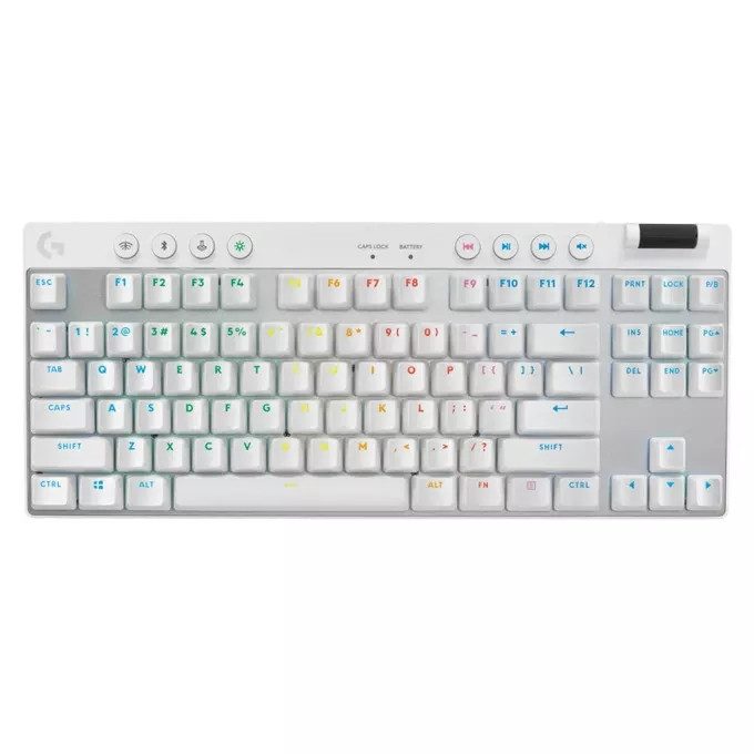 Клавиатура Logitech G PRO X TKL LIGHTSPEED Gaming Keyboard, WHITE - US INT'L - 2.4GHZ/BT, EMEA28-935, TACTILE