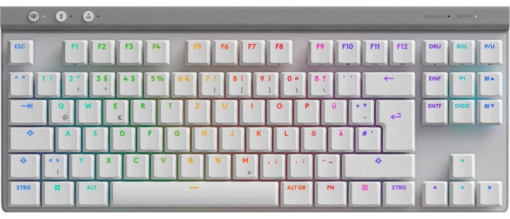 Клавиатура Logitech G515 LIGHTSPEED TKL Wireless Gaming Keyboard, WHITE, US INT'L, EMEA28i-935