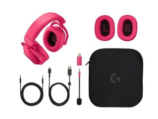 Слушалки Logitech Headset - PRO X 2 LIGHTSPEED Wireless Gaming Headset - MAGENTA