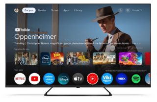 Телевизор Sharp 55HP6265E, 55" QLED Google TV, 4K Ultra HD 3840x2160 Frameless