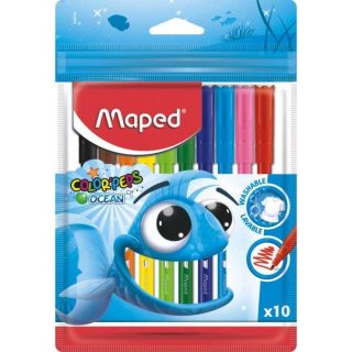 Флумастери 10 цвята MAPED OCEAN