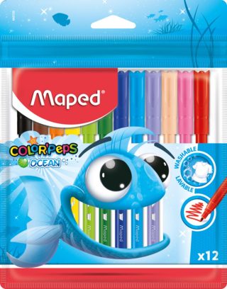 Флумастери 12 цвята MAPED OCEAN