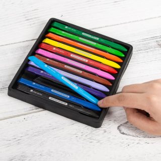 Пастели пластик Deli Color Emotion EC20000, 12 цвята