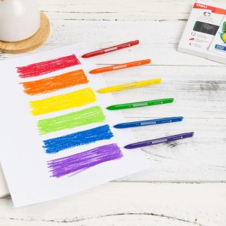 Пастели пластик Deli Color Emotion EC20000, 12 цвята