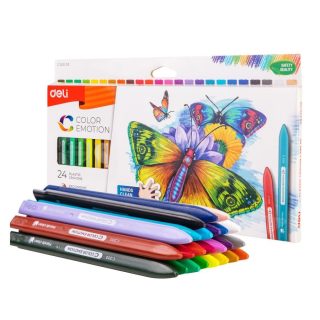Пастели пластик Deli Color Emotion EC20020, 24 цвята