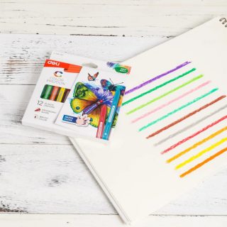 Пастели пластик Deli Color Emotion EC20000, 12 цвята