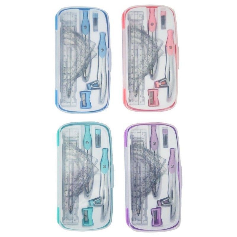 Комплект за чертане 10 ел. в PVC кутия Yalong YL241909