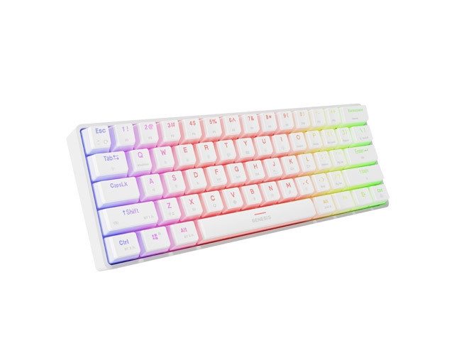 Клавиатура Genesis Mechanical Gaming Keyboard Thor 660 G2 Wireless RGB Backlight White Gateron Red