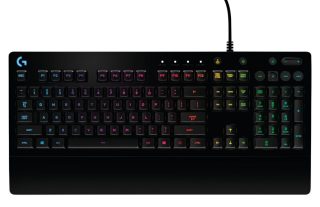 Клавиатура Logitech G213 Prodigy Gaming Keyboard - Lightsync, Spill Resistant, Palm Rest, Media Controls, Black