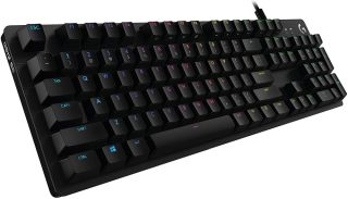Клавиатура Logitech G512 Keyboard, GX Blue Clicky, Lightsync RGB, USB Passthrough, Aluminum Alloy, Game Mode, Black Carbon