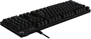 Клавиатура Logitech G512 Keyboard, GX Blue Clicky, Lightsync RGB, USB Passthrough, Aluminum Alloy, Game Mode, Black Carbon