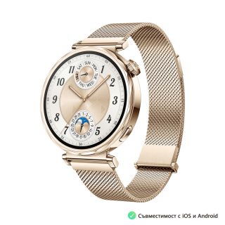 Часовник Huawei Watch GT5 Jana-B19M 1.32", Gold Milanese