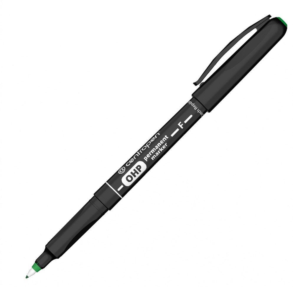 Перманентен маркер Centropen 2636 OHP F 0,6 мм, зелен