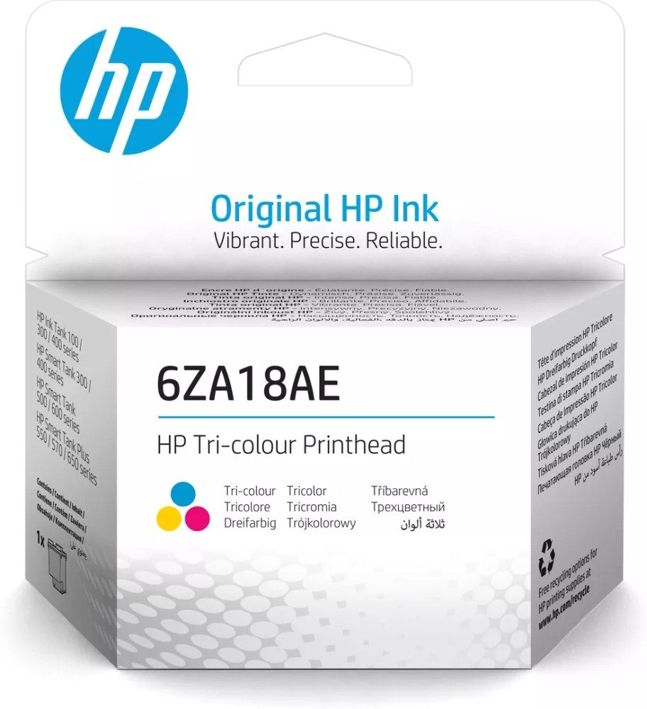 Консуматив HP 6ZA18AE Tri-Color Printhead, цветна печатаща глава