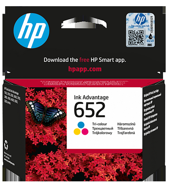 Консуматив HP 652 Tri-colour Ink Cartridge