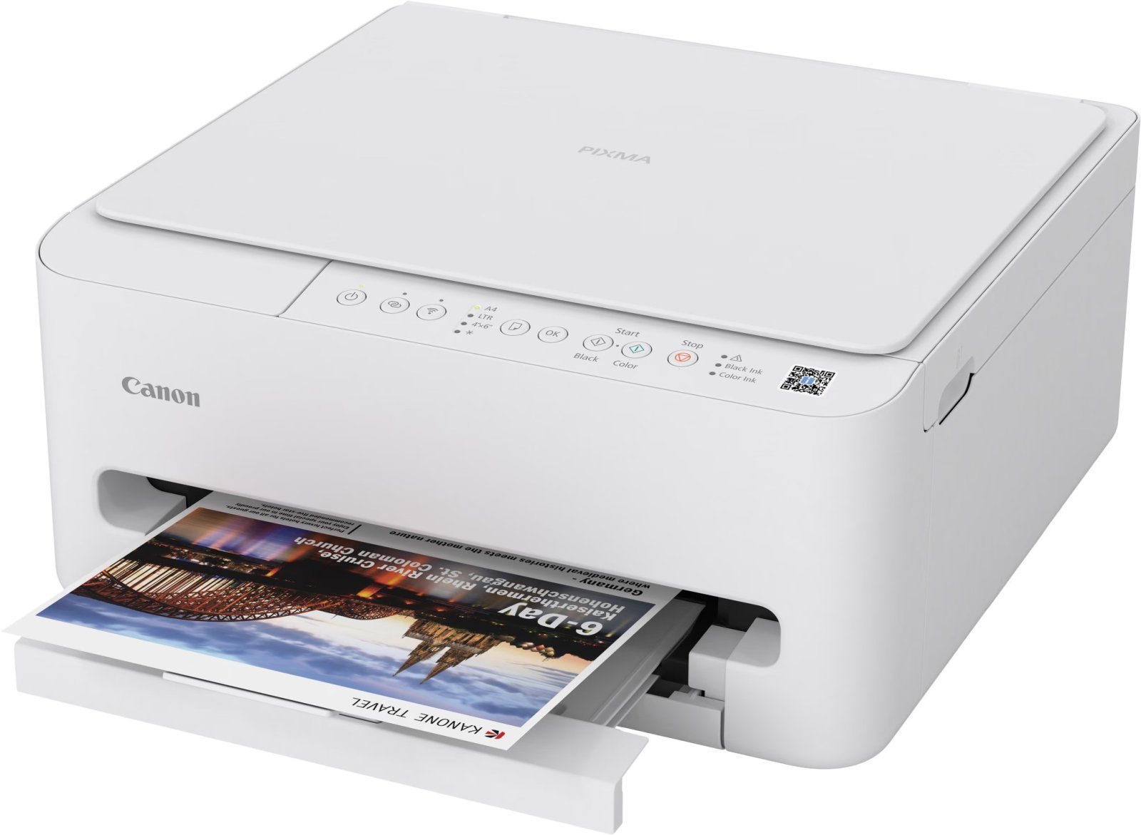 Мастилоструйно многофункционално устройство Canon PIXMA TS4150i All-In-One, White