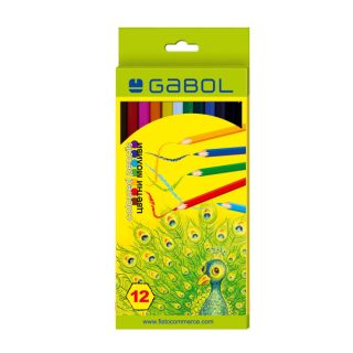 Цветни моливи Gabol, 12 цвята