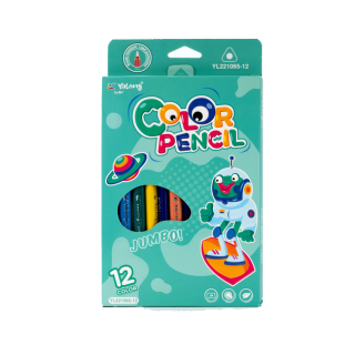 Цветни моливи 12 цвята Yalong JUMBO YL221065