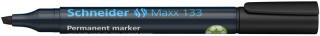 Перманентен маркер Schneider Maxx 133, скосен връх, 4 мм, черен