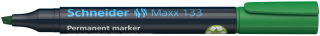 Перманентен маркер Schneider Maxx 133, скосен връх, 4 мм, зелен