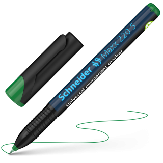 Перманентен маркер Schneider Maxx 220 S, 0.4 мм, зелен