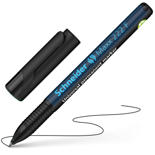 Перманентен маркер Schneider Maxx 222 F, 0.7 мм, черен