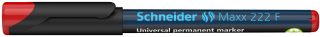 Перманентен маркер Schneider Maxx 222 F, 0.7 мм, червен