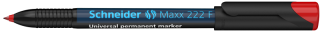Перманентен маркер Schneider Maxx 222 F, 0.7 мм, червен