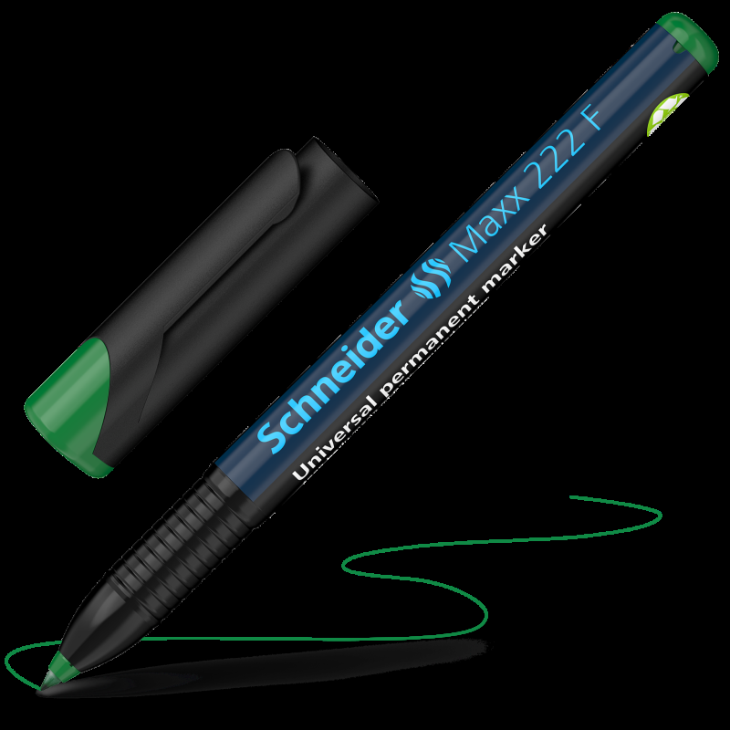 Перманентен маркер Schneider Maxx 222 F, 0.7 мм, зелен