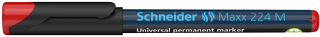 Перманентен маркер Schneider Maxx 224 M, 1.0 мм, червен