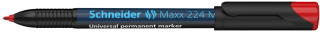 Перманентен маркер Schneider Maxx 224 M, 1.0 мм, червен